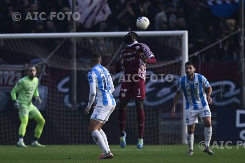 Pescara Roberto Ogunseye Arezzo Filippo Pellacani Città di Arezzo match between Arezzo 0-0 Pescara Arezzo , Italy 