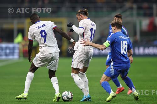 France Adrien Rabiot France Nicolo Barella final match between  Italy  1-3 France Milano, Italy 