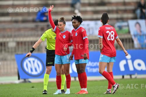 Napoli Women Sandra Olamide Audugbe Napoli Women Ginevra Moretti  match between Inter Women 1-0 Napoli Women Milano, Italy 