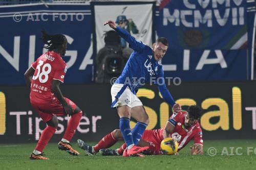 Monza Andrea Belotti Como Pablo Mari Giuseppe Sinigaglia match between    Como 1-1 Monza Como, Italy 