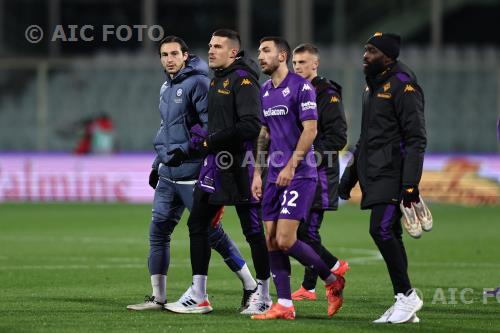 Inter Cristiano Biraghi Fiorentina Danilo Cataldi Italian championship 2024 2025 14°Day Artemio Franchi match between  Fiorentina 0-0 Inter Sospesa 