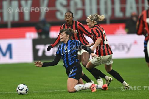 Inter Women Emma Koivisto Milan Women Allyson Swaby Peppino Vismara match between     Milan Women 1-1 Inter Women Milano, Italy 