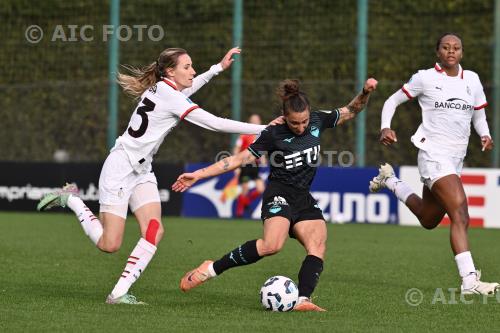 Milan Women Elisabetta Oliviero Lazio Women Allyson Swaby Mirko Fersini match between Lazio Women 2-0 Milan Women Formello, Italy 