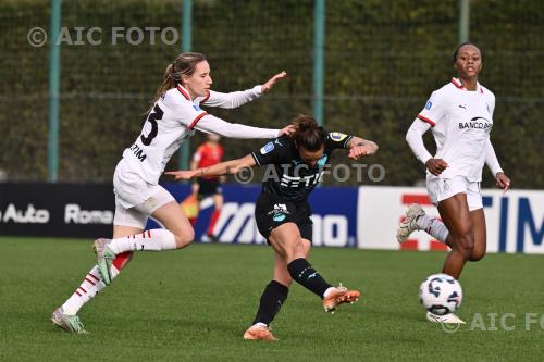 Milan Women Elisabetta Oliviero Lazio Women Allyson Swaby Mirko Fersini match between Lazio Women 2-0 Milan Women Formello, Italy 