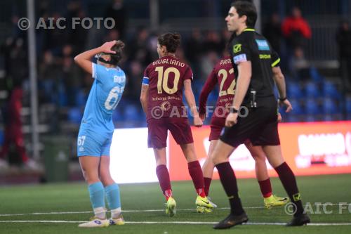 Napoli Women Manuela Giugliano Roma Women Marta Pandini Giuseppe Piccolo match between  Napoli Women 1-2 Roma Women Napoli, Italy 