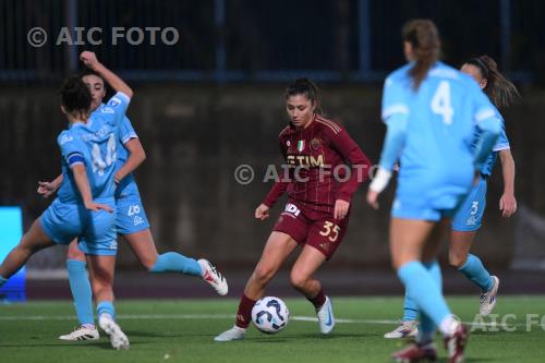 Napoli Women Ginevra Moretti Napoli Women Rosanna Ventriglia Italian championship 2024 2025  Femminile 13°Day Giuseppe Piccolo match between  Napoli Women 1-2 Roma Women 