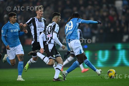 Napoli Lautaro Giannetti Udinese Thomas Kristensen Italian championship 2024 2025 15°Day Friuòi match between     Udinese 1-3 Napoli 