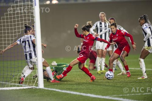 Fiorentina Women Miriam Longo Fiorentina Women Martina Lenzini Italian championship 2024 2025  Femminile 13°Day Curva Fiesole - Viola Park match between Fiorentina Women 0-3 Juventus Women 