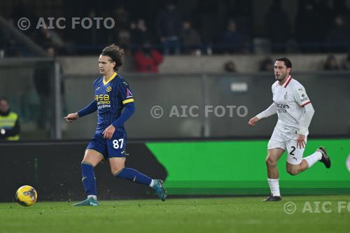 Hellas Verona Davide Calabria Milan 2024 Verona, Italy 