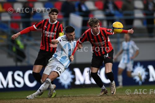 Milan Futuro Matteo Casarotto Virtus Entella Davide Bartesaghi ( photo by aicfoto)(ITALY) [0855] 