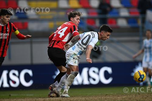 Virtus Entella Gabriele Minotti Milan Futuro Davide Bartesaghi ( photo by aicfoto)(ITALY) [0855] 