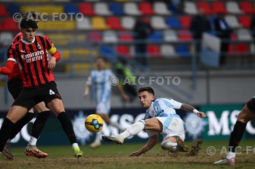 Virtus Entella Davide Bartesaghi Milan Futuro Gabriele Minotti ( photo by aicfoto)(ITALY) [0855] 