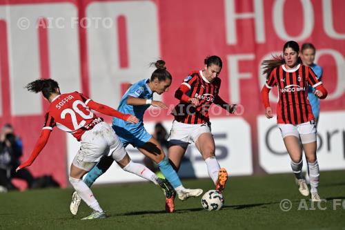 Milan Women Virginia Di Giammarino Napoli Women Giorgia Arrigoni Peppino Vismara match between  Milan Women 6-0 Napoli Women Milano, Italy 