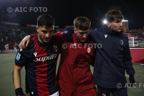 Bologna Alexis Saelemaekers Roma Giovanni Fabbian Renato Dall’Ara match between    Bologna 2-2 Roma Bologna, Italy 