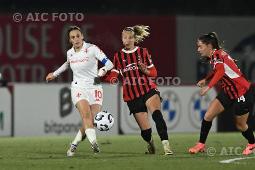 Fiorentina Women Emma Koivisto Milan Women Silvia Rubio Avila Peppino Vismara match between  Milan Women 1-1 Fiorentina Women Milano, Italy 