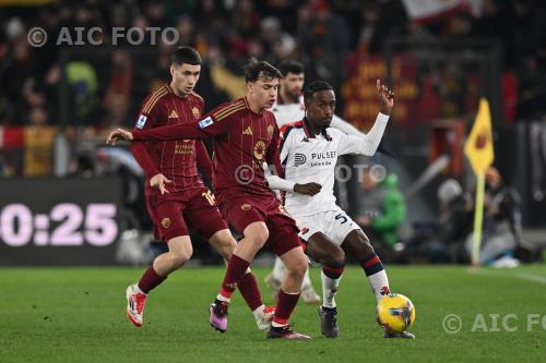 Roma Lior Kasa Genoa Matias Soule Olimpic match between   Roma 3-1 Genoa Roma, Italy 