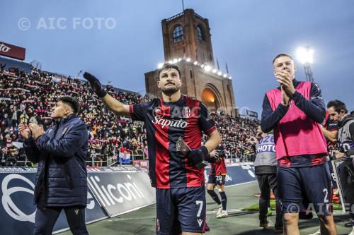 Bologna Riccardo Orsolini Bologna Emil Holm Renato Dall’Ara match between    Bologna 3-1 Monza Bologna, Italy 