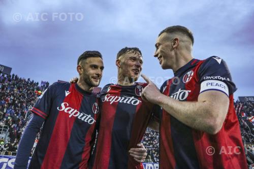 Bologna Sam Beukema Bologna Lewis Ferguson Renato Dall’Ara match between    Bologna 3-1 Monza Bologna, Italy 