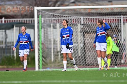 Sampdoria Women Bianca Fallico Sampdoria Women Nora Heroum Sciorba match between    Sampdoria Women 2-2 Milan Women Genova, Italy 