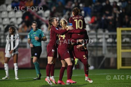 Roma Women Manuela Giugliano Roma Women Emile Haavi Italian championship 2024 2025  Femminile 15°Day Tre Fontane match between Roma Women 3-1 Juventus Women 