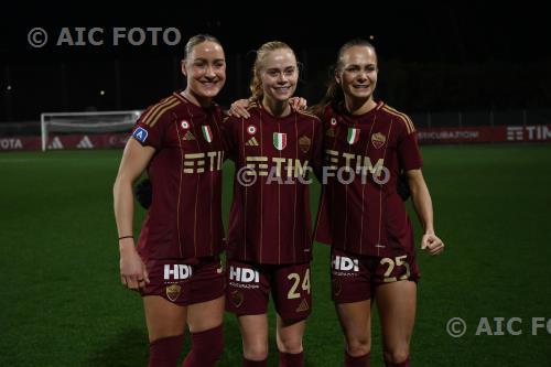 Roma Women Kathrine Kuhl Roma Women Frederikke Thogersen Tre Fontane match between Roma Women 3-1 Juventus Women Roma, Italy 