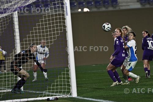 Sassuolo Women Stine Ballisage Pedersen Fiorentina Women Cecilie Fiskerstrand Curva Fiesole - Viola Park match between Fiorentina Women 1-1 Sassuolo Women Firenze, Italy 