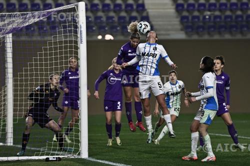 Sassuolo Women Emma Severini Fiorentina Women Cecilie Fiskerstrand Curva Fiesole - Viola Park match between Fiorentina Women 1-1 Sassuolo Women Firenze, Italy 