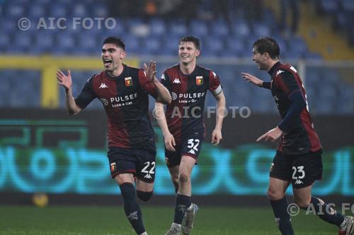 Genoa Morten Frendrup Genoa Fabio Miretti Luigi Ferraris match between   Genoa 2-0 Monza Genova, Italy 