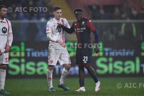 Genoa Stefan Lekovic Monza Andrea Petagna Luigi Ferraris match between   Genoa 2-0 Monza Genova, Italy 