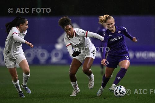 Fiorentina Women Allyson Swaby Milan Women Silvia Rubio Avila Curva Fiesole - Viola Park match between Fiorentina Women 2-0 Milan Women Firenze, Italy 