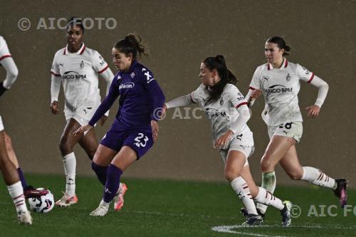 Fiorentina Women Silvia Rubio Avila Milan Women Giorgia Arrigoni Curva Fiesole - Viola Park match between Fiorentina Women 2-0 Milan Women Firenze, Italy 