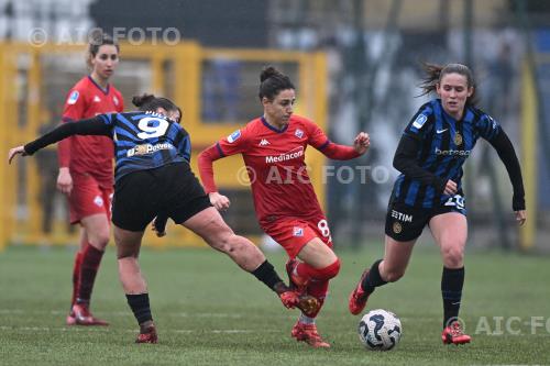 Inter Women Veronica Boquete Fiorentina Women Marie Detruyer Arena Civica Gianni Brera match between Inter Women 2-0 Fiorentina Women Milano, Italy 