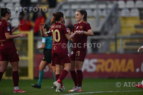 Roma Women Manuela Giugliano Roma Women Evelyne Viens Tre Fontane match between Roma Women 4-0 Sampdoria Women Roma, Italy 