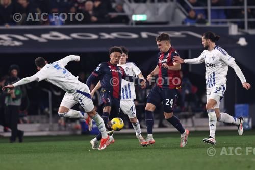 Como Dan Ndoye Bologna Thijs Dallinga Italian championship 2024 2025 23°Day Renato Dall’Ara match between    Bologna 2-0 Como 