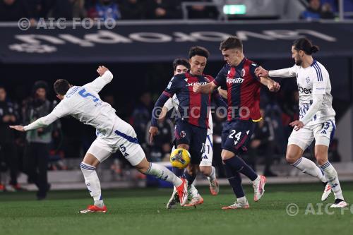 Como Dan Ndoye Bologna Thijs Dallinga Italian championship 2024 2025 23°Day Renato Dall’Ara match between    Bologna 2-0 Como 