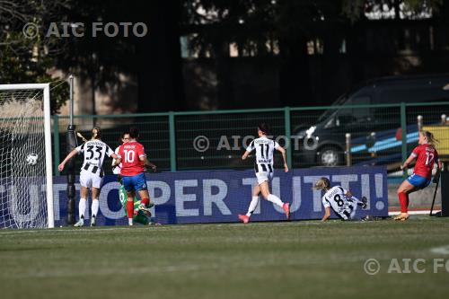 Napoli Women Martina Rosucci Juventus Women Pauline Peyraud-Magnin Vittorio Pozzo Lamarmora match between    Juventus Women 1-1 Napoli Women Biella, Italy Goal 1-1 