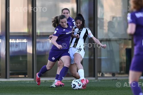 Fiorentina Women Chiara Beccari Juventus Women Emma Snerle Curva Fiesole - Viola Park match between Fiorentina Women 2-3 Juventus Women Firenze, Italy 