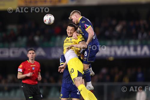 Parma Nicolas Valentini Hellas Verona Suat Serdar Marcantonio Bentegodi match between    Hellas Verona 0-0 Parma Verona, Italy 