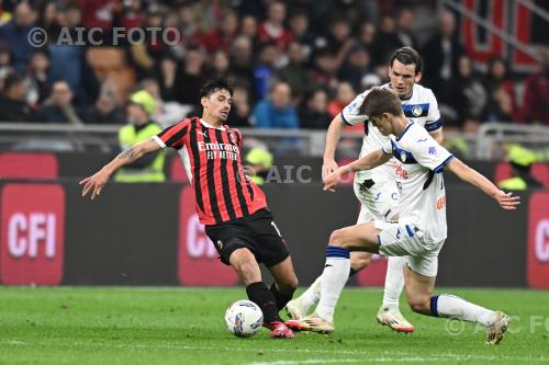 Milan Charles De Ketelaere Atalanta Marten de Roon Giuseppe Meazza match between   Milan 0-1 Atalanta Milano, Italy Goal 1-0 