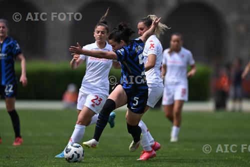 Inter Women Emma Severini Fiorentina Women Lucia Pastrenge Arena Civica Gianni Brera match between Inter Women 1-3 Fiorentina Women Milano, Italy 