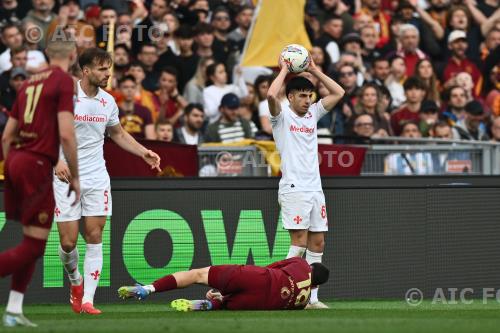 Fiorentina Matias Soule Roma Marin Pongracic Olimpic match between   Roma 1-0 Fiorentina Roma, Italy 