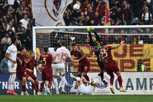 Roma Gianluca Mancini Roma Mehmet Zeki Celik Olimpic match between   Roma 1-0 Fiorentina Roma, Italy 