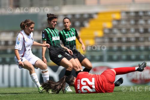 Sassuolo Women Aurora De Rita Sassuolo Women Giada Burbassi Enzo Ricci match between    Sassuolo Women 4-2 Sampdoria Women Sassuolo, Italy 