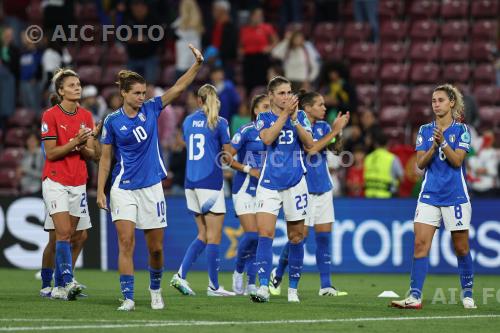 Italy Cristiana Girelli Italy Cecilia Salvai UEFA European Women s   Championship Switzerland 2025 Group B, Match 11 Geneve, Switzerland. 