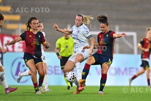 Genoa Women Irene Santi Inter Women Anastasia Ferrara Sciorba match between    Genoa Women 1-2 Inter Women Genova, Italy 