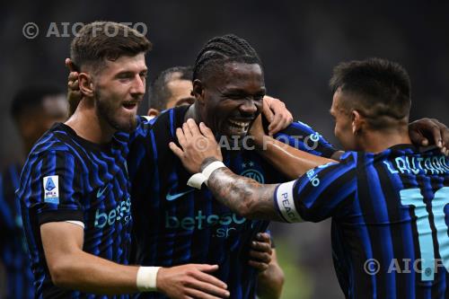 Inter Marcus Thuram Inter Lautaro Martinez Giuseppe Meazza match between   Inter 5-0 Torino Milano, Italy 
