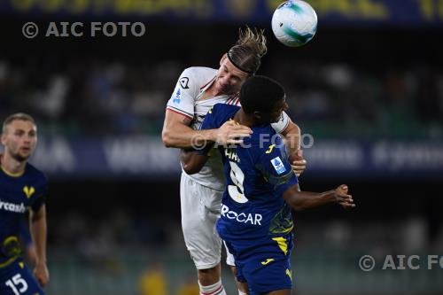 Cremonese Amin Sarr Hellas Verona 2025 Verona, Italy 