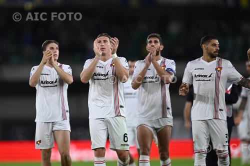 Cremonese Federico Baschirotto Cremonese Matteo Bianchetti Italian championship 2025 2026 3°Day Marcantonio Bentegodi match between    Hellas Verona 0-0 Cremonese 