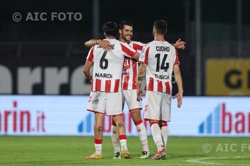 L.R. Vicenza Marco Carraro L.R. Vicenza Giuseppe Cuomo Pier Cesare Tombolato match between Cittadella 0-1 Vicenza Cittadella, Italy 