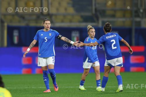 Italy Valentina Bergamaschi Italy Giada Greggi Ennio Tardini match between  Italy Women 0-1 Brazil Women Women Parma, Italy.